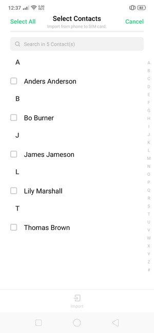 Select Select All