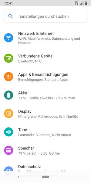 Wählen Sie Netzwerk & Internet