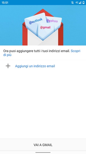 Seleziona Aggiungi un indirizzo email