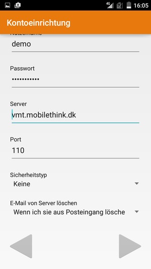 Scrollen Sie nach unten und wählen Sie Weiter