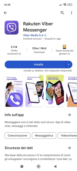 Seleziona Installa