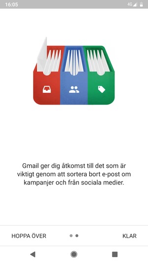 Välj KLAR
