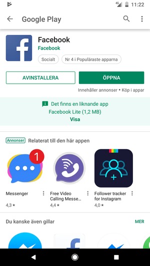 Välj ÖPPNA