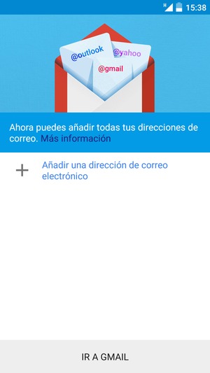 Seleccione Añadir una dirección de correo electrónico