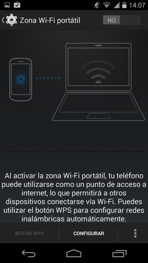 Seleccione CONFIGURAR