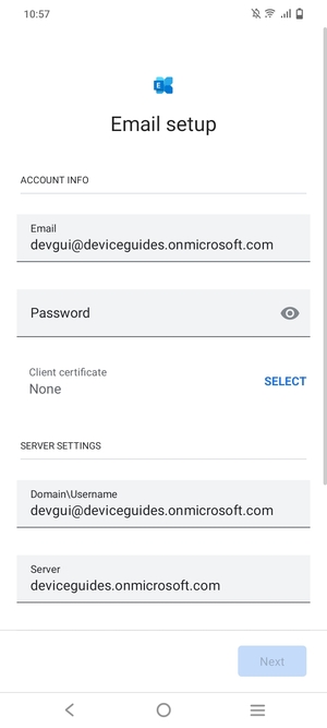 Enter your password