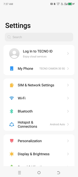Select Hotspot & Connections