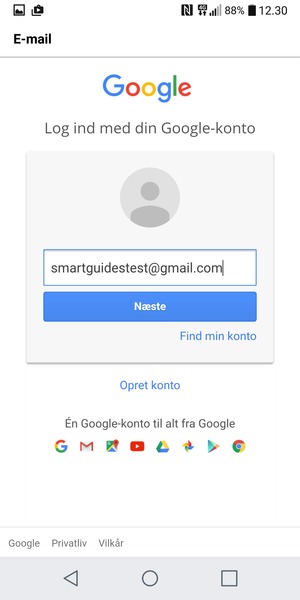 Vælg Næste