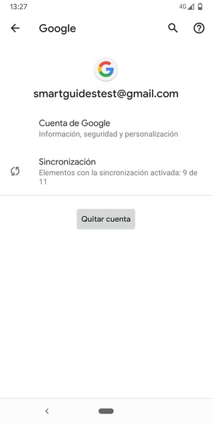 Seleccione Sincronización