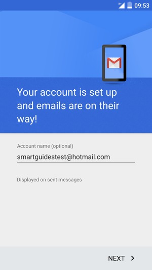 Give your account a name and select NEXT