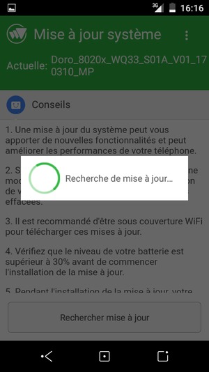 Veuillez attendre la fin de la recherche