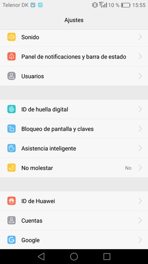 Para activar su bloqueo de pantalla, vaya al menú Ajustes y seleccione Bloqueo de pantalla y claves