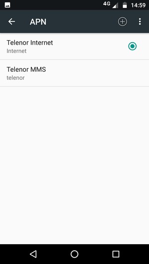 Seleziona il tasto Menu