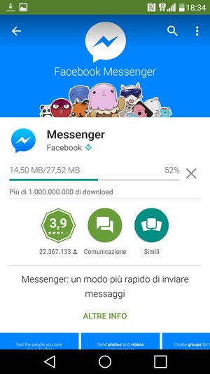 Attendi il completamento del processo di installazione
