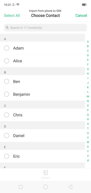 Select Select All