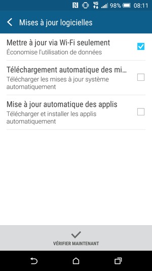Sélectionnez VÉRIFIER MAINTENANT