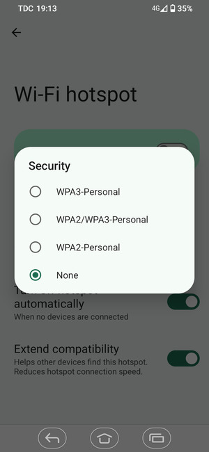 Select your preferred option