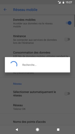 Veuillez attendre la fin de la recherche