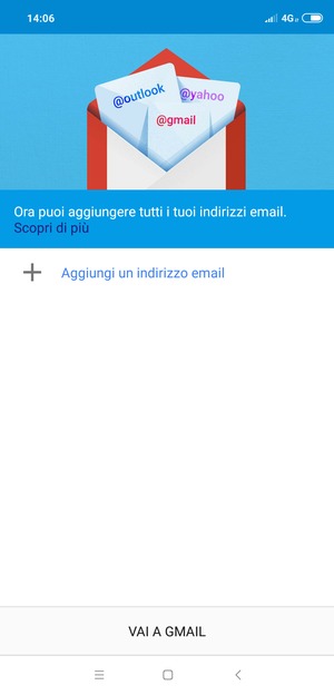Seleziona Aggiungi un indirizzo email