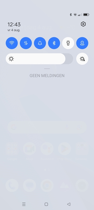 Schuif naar beneden in het bovenste menu opnieuw