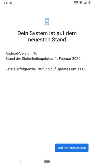 Wählen Sie Auf Updates prüfen
