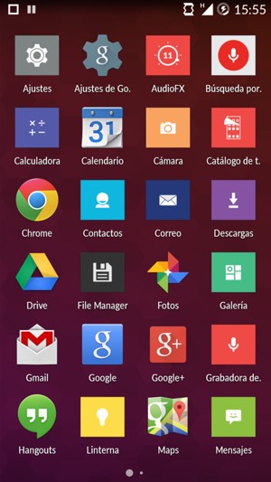 Desplácese y seleccione Ajustes