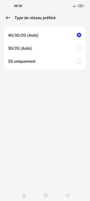 Sélectionnez votre option préférée