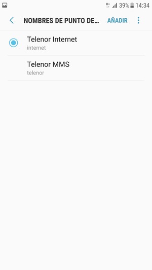 El teléfono ha sido configurado para MMS