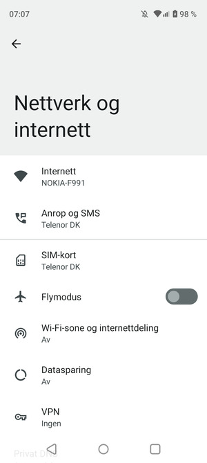 Velg SIM-kort