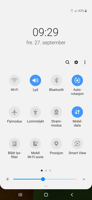 Velg Strømmodus