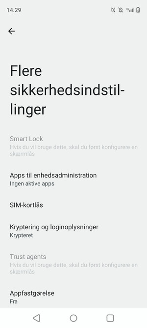 Vælg SIM-kortlås
