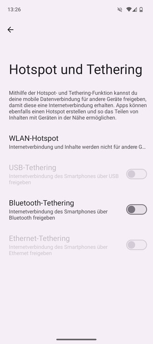 Wählen Sie WLAN-Hotspot