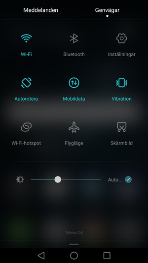 Välj Vibration för att byta till tyst läge