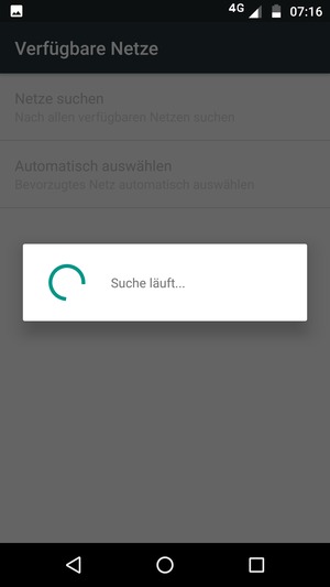 Warten Sie, bis die Suche abgeschlossen ist