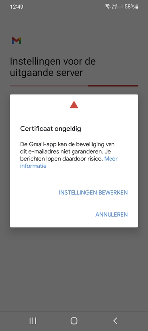 Selecteer INSTELLINGEN BEWERKEN