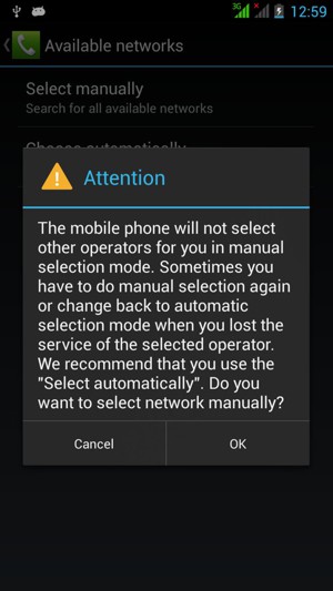 Select OK