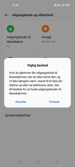 Vælg Fortsæt