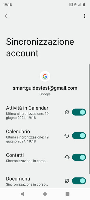 Le tue informazioni verranno sincronizzate