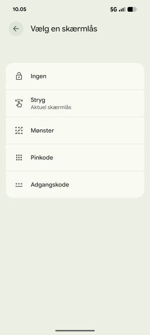 Vælg Mønster