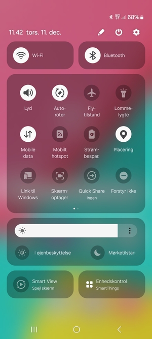 Slå Wi-Fi og Bluetooth fra