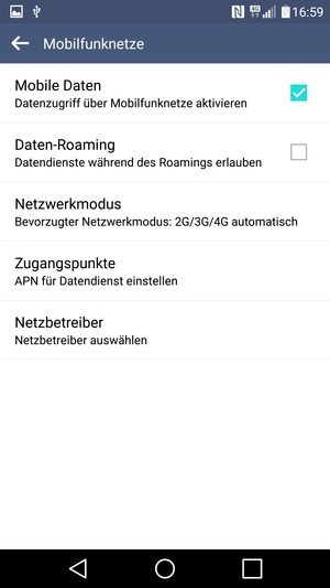 Wählen Sie Zugangspunkte