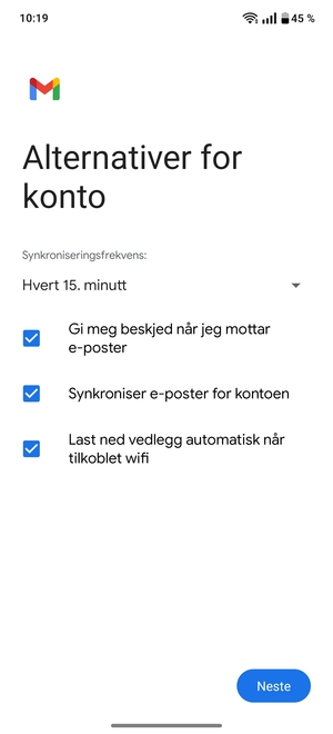 Velg Neste