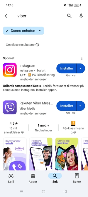 Velg app
