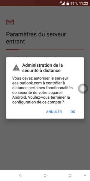 Sélectionnez OK
