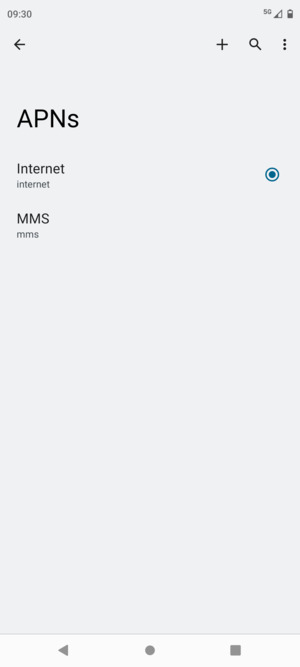 Select the Menu button