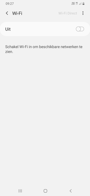 Schakel Wi-Fi in