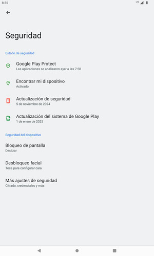 Seleccione Más ajustes de seguridad