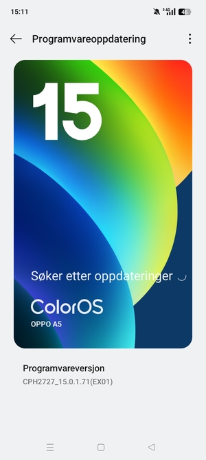 Vent til søket er ferdig