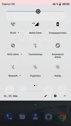 Wählen Sie die Einstellungen-Taste