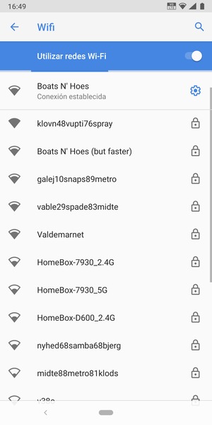Ahora está conectado a la red Wi-Fi